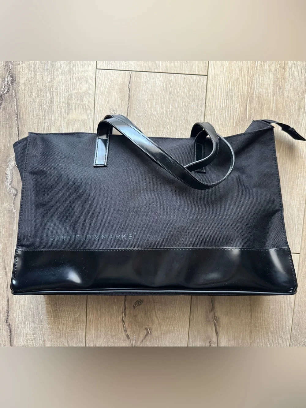 Garfield & Marks Black Canvas Duffel Tote